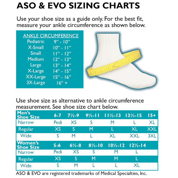 ASO EVO Ankle Brace Diamond Athletic Medical Supplies