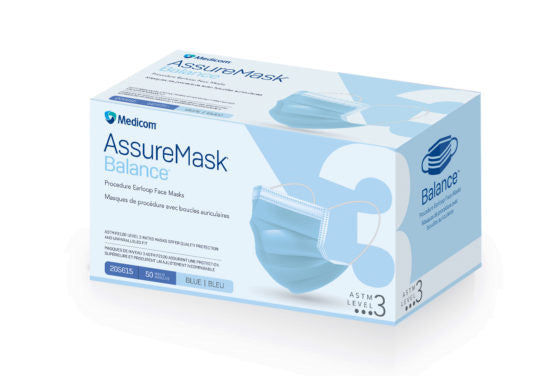 Medicom® AssureMask Balance™ Procedure Earloop Mask - ASTM Level 3