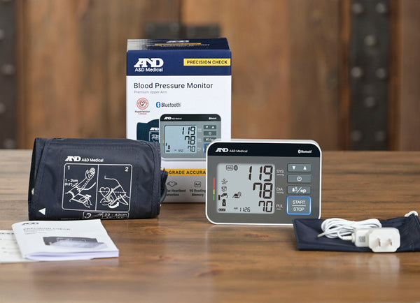 A&D Medical Precision Check Pro Bluetooth Blood Pressure Monitor