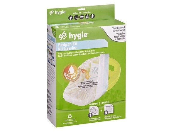 Hygie Bed Pan Kit with Hygienic Covers
