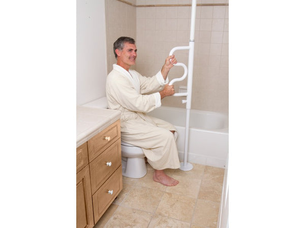 Stander Security Pole & Curve Grab Bar