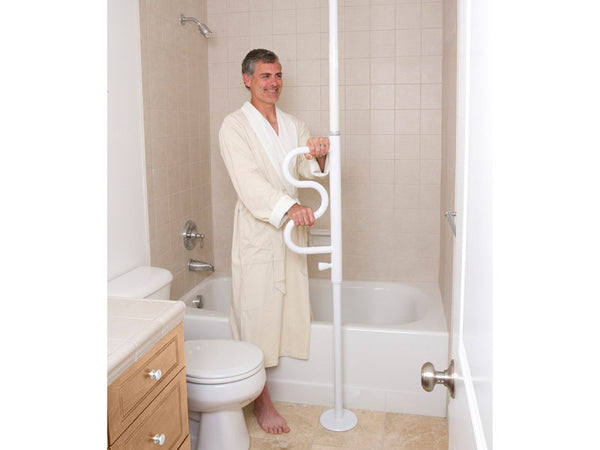 Stander Security Pole & Curve Grab Bar