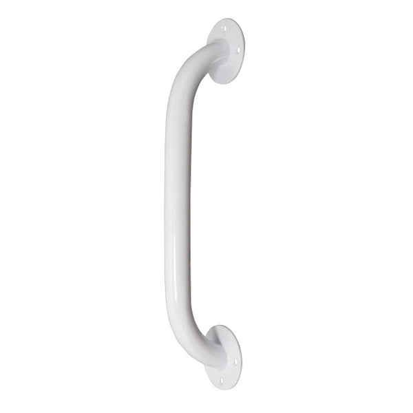 White Powder-Coated Grab Bar - 12"