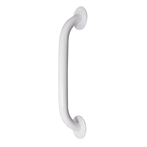 White Powder-Coated Grab Bar - 12"