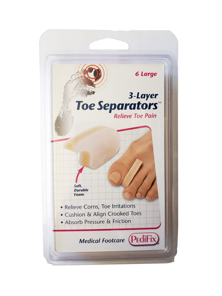 3-Layer Foam Toe Separators