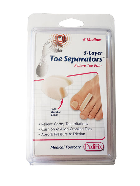 3-Layer Foam Toe Separators