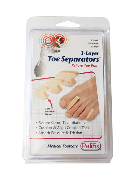 3-Layer Foam Toe Separators
