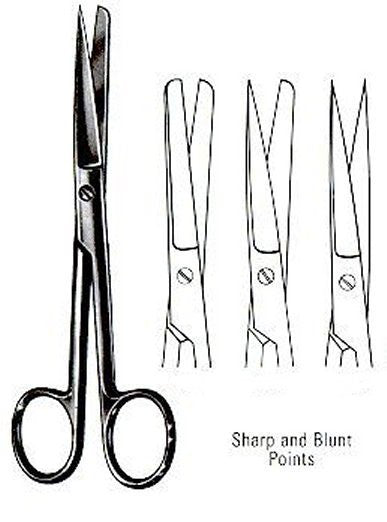 Operating Scissors Straight - 5.5" Mid Grade