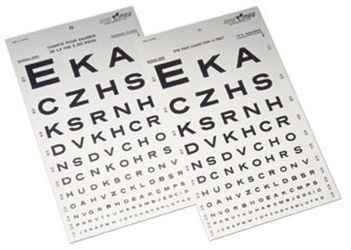 10 Foot Snellen Eye Chart