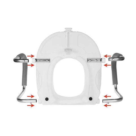 Arms for 3" & 5" Raised Toilet Seat - PCP/Airway