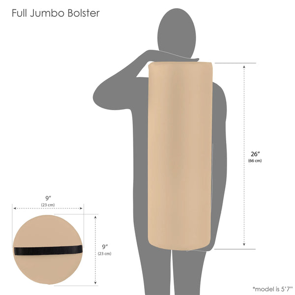 Earthlite Jumbo Full Round Bolster