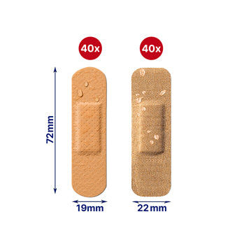 Elastoplast Variety Pack Fabric + Plastic Bandages - 80's