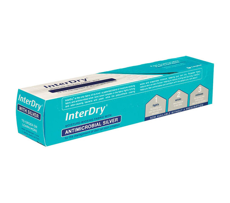interdry silver dressing Coloplast InterDry Textile Wound Dressing with Antimicrobial Silver Complex 10 Inch x 36 Inch
