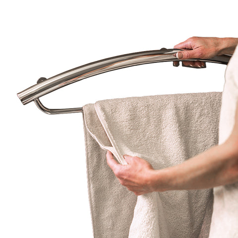 Invisia Towel Bar with Integrated Support Rail