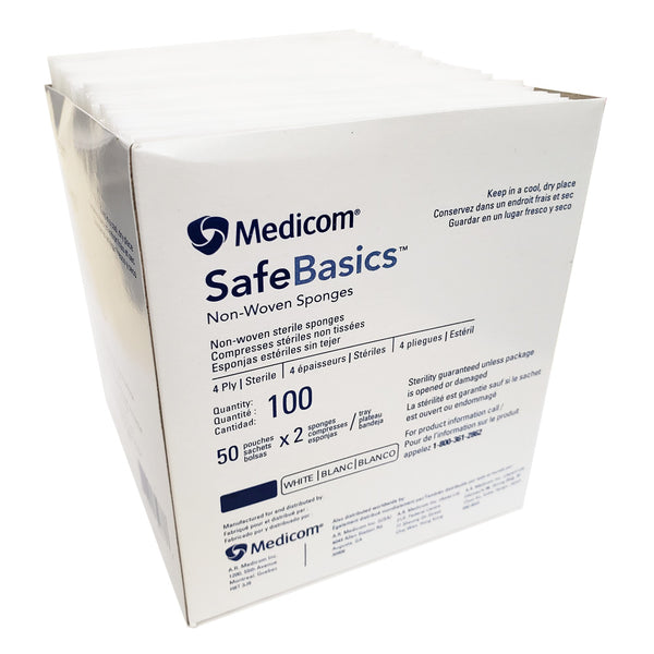 Non-Woven 4-ply Sponges - Sterile