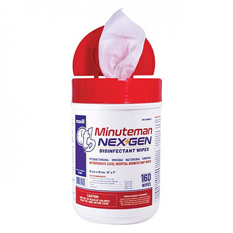tb Minuteman Nex Gen Disinfectant Wipes - 160s