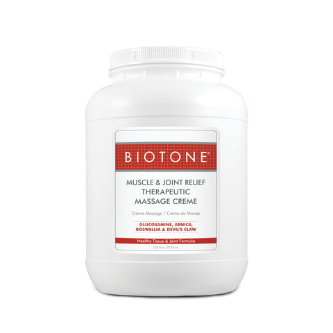 BIOTONE® Muscle & Joint Relief Massage Cream - 1 Gallon