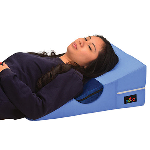 Bed Wedge with Removable Half Roll Pillow