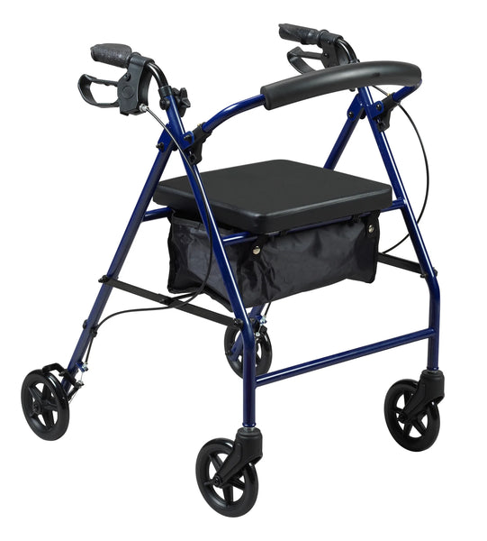 PCP Rollator Walker with Curved Backrest