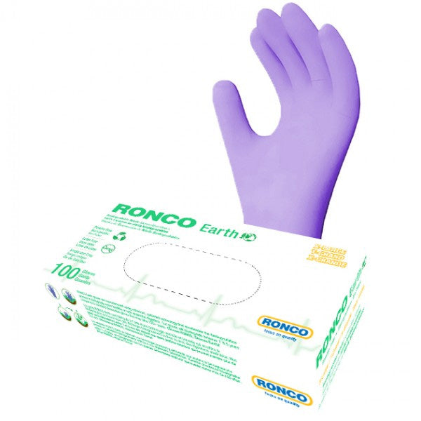 Ronco Earth Biodegradable Powder-Free Nitrile Exam Glove