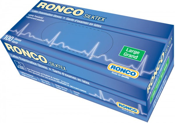 RONCO SILKTEX™ Latex Exam Gloves