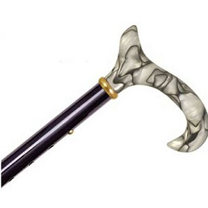 Folding Travel Cane - Derby Handle