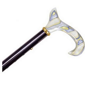 Folding Travel Cane - Derby Handle