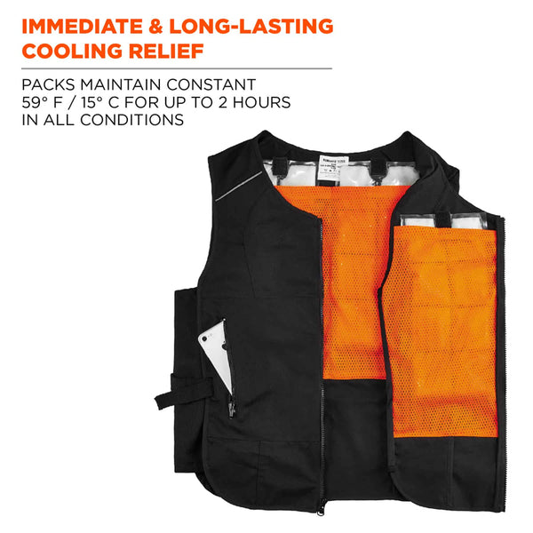 Chill-Its 6260 Lightweight Phase Change Cooling Vest with Packs