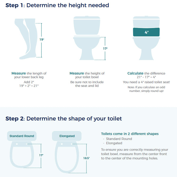2" Raised Toilet Seat with Lid