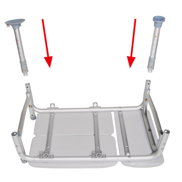 Padded Transfer Bench with Suction Tips