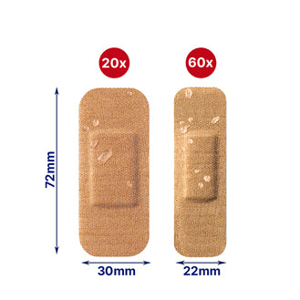 Elastoplast Family Pack Fabric Assorted Bandages - 80's