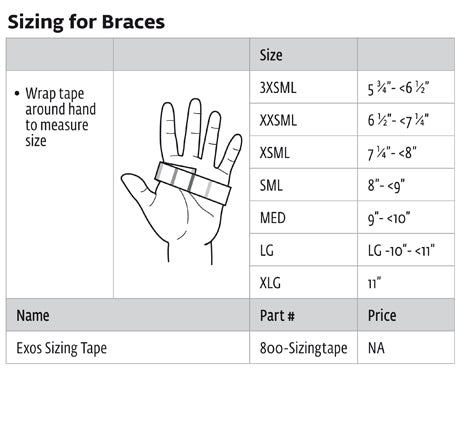 Donjoy Exos Short Arm Fracture Brace - Open Thumb