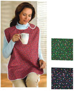 Floral Print Clothing Protectors with Hook & Loop Closure