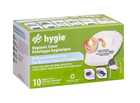 Hygie Bed Pan/Commode Chair Hygienic Covers
