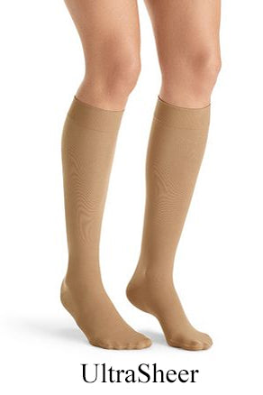 Jobst Ultrasheer Diamond Pattern Knee High Compression Stockings