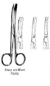 Operating Scissors Curved - 5.5" Mid Grade