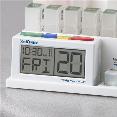 The MedCenter Monthly Organizer and Talking Pill Reminder