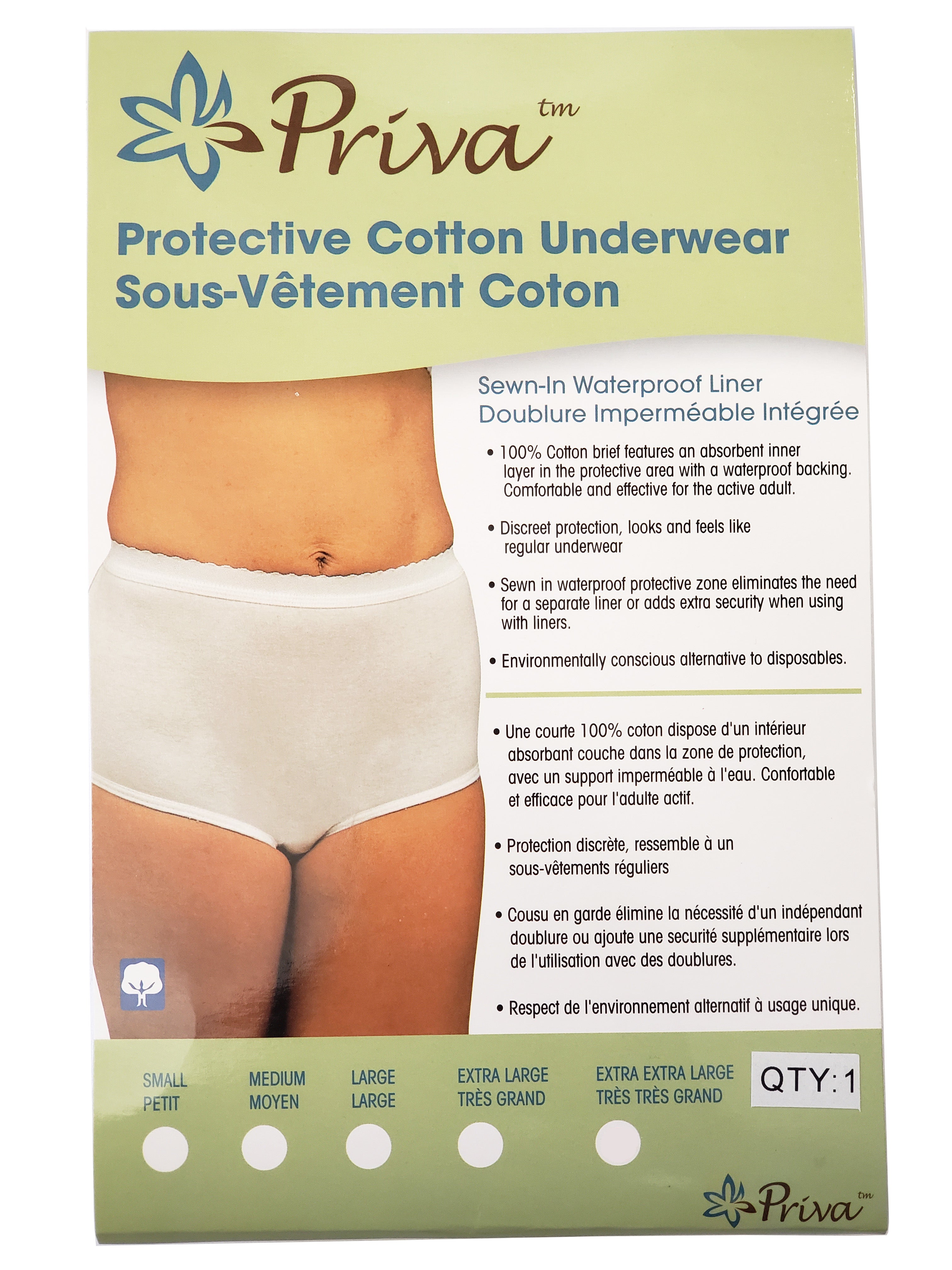 Priva Women's Protective Cotton Underwear - Diamond Athletic