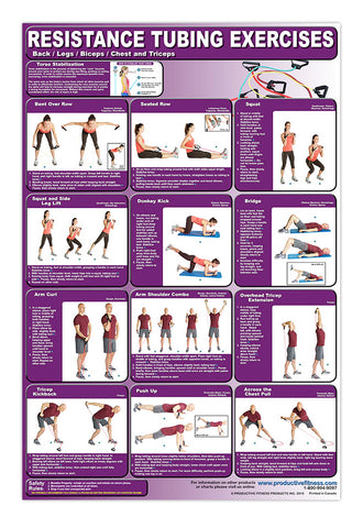 Resistance Tubing Exercise Posters