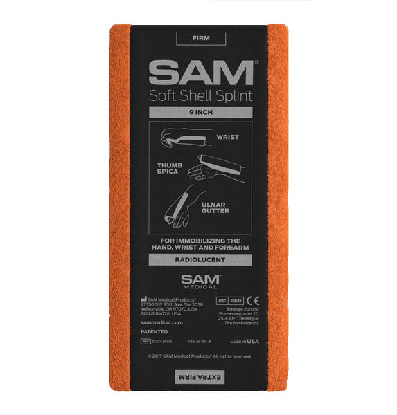 Soft Shell Sam Splint - 9"