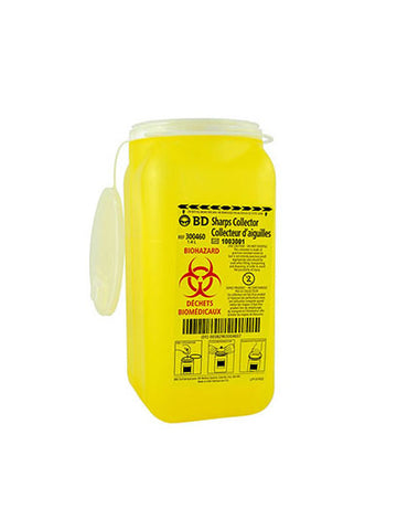 Biohazard Sharps Container - 1.4L