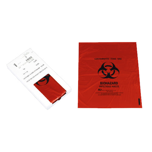 Red Biohazard Bags - Diamond Athletic
