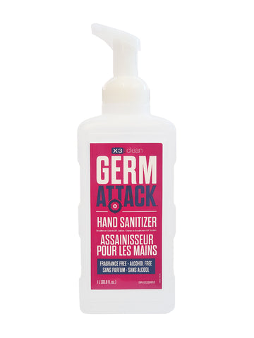 X3 Germ Attack Alcohol Free Hand Sanitizer - 1L